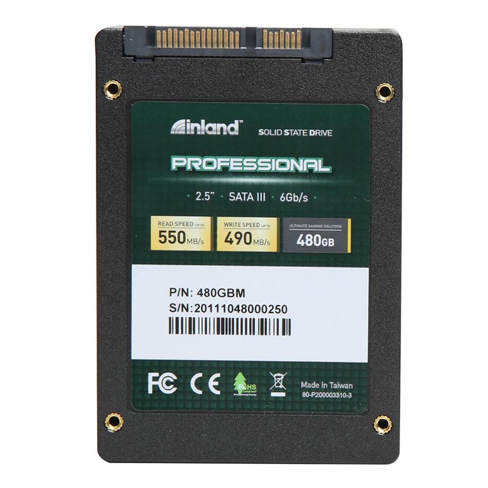 Inland Professional 480GB SSD 3D NAND SATA 3.0 6 GBps 2.5 Inch 7mm Internal Solid State Drive